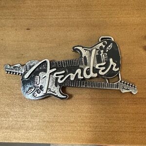 Fender Metallic Guitar Emblem Buckle
